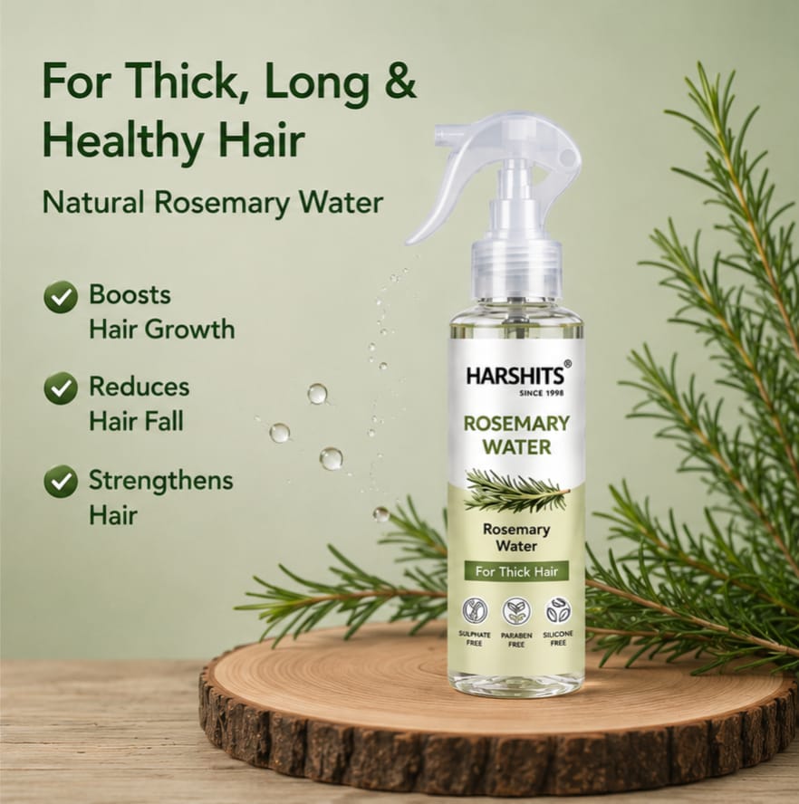 Rosemary Water for Hair Growth & Scalp Care | Natural Rosemary Hair Spray for Stronger, Thicker & Healthier Looking Hair | Daily Leave-In Hair Mist